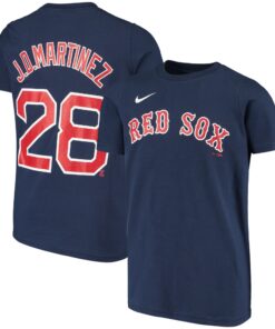 Youth Boston Red Sox J.D. Martinez Nike Navy Player Name & Number T-Shirt