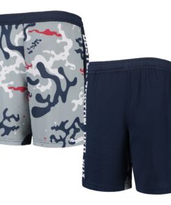 Youth Boston Red Sox Navy Camo Newsies Active Shorts