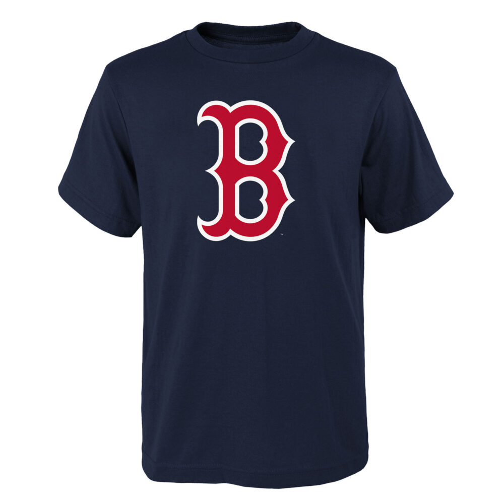 Youth Boston Red Sox Navy Logo Primary Team T-Shirt