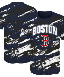 Youth Boston Red Sox Navy Stealing Home T-Shirt