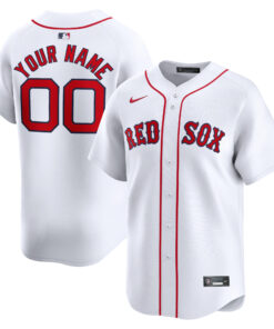 Youth Boston Red Sox Nike White Home Limited Custom Jersey