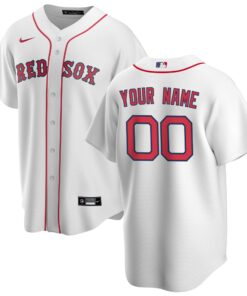 Youth Boston Red Sox Nike White Home Replica Custom Jersey