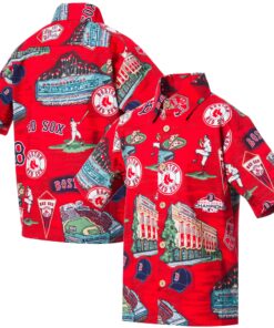 Youth Boston Red Sox Reyn Spooner Red Scenic Button-Up Shirt