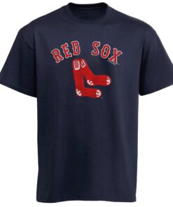 Youth Boston Red Sox Soft as a Grape Navy Cooperstown Collection T-Shirt