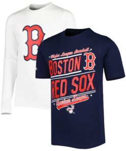 Youth Boston Red Sox Stitches Navy/White Combo T-Shirt Set