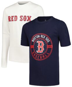 Youth Boston Red Sox Stitches Navy/White T-Shirt Combo Set