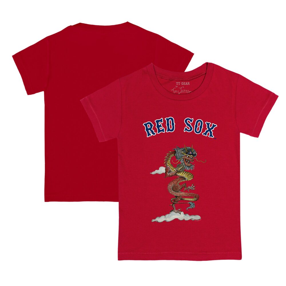 Youth Boston Red Sox Tiny Turnip Red 2024 Year of the Dragon T-Shirt