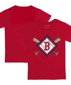Youth Boston Red Sox Tiny Turnip Red Diamond Cross Bats T-Shirt