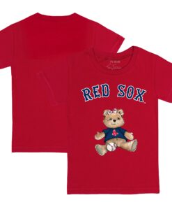 Youth Boston Red Sox Tiny Turnip Red Girl Teddy T-Shirt