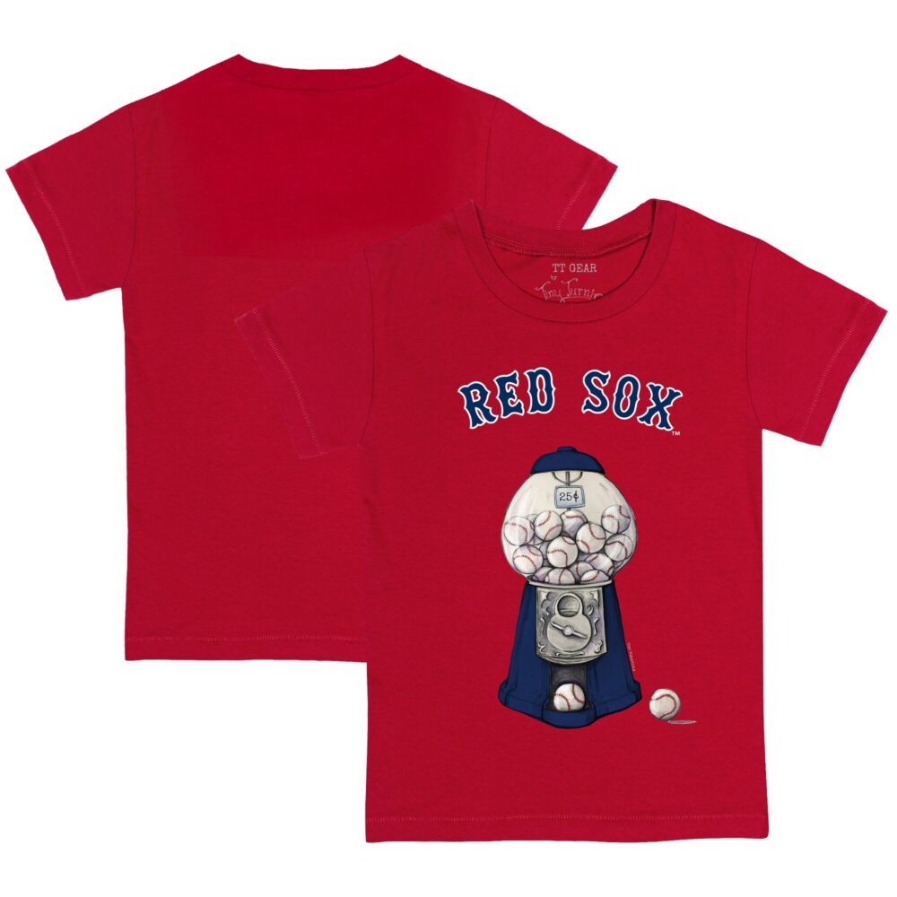 Youth Boston Red Sox Tiny Turnip Red Gumball Machine T-Shirt