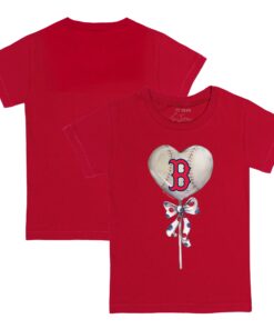 Youth Boston Red Sox Tiny Turnip Red Heart Lolly T-Shirt