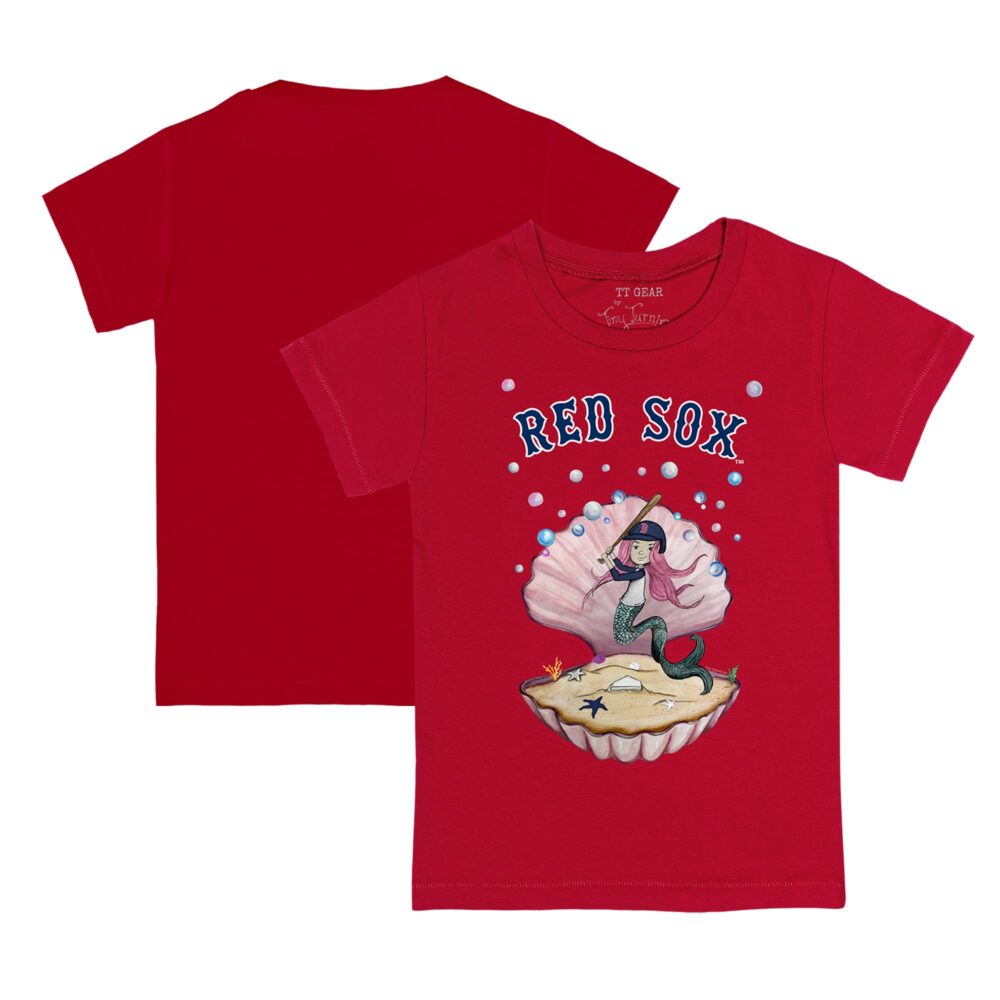 Youth Boston Red Sox Tiny Turnip Red Mermaid T-Shirt