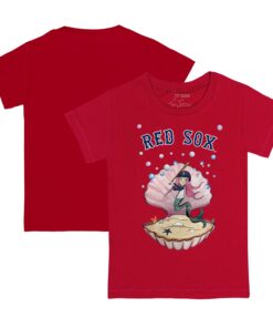 Youth Boston Red Sox Tiny Turnip Red Mermaid T-Shirt