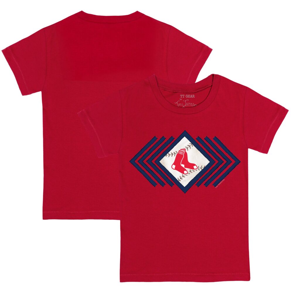 Youth Boston Red Sox Tiny Turnip Red Prism Arrows T-Shirt