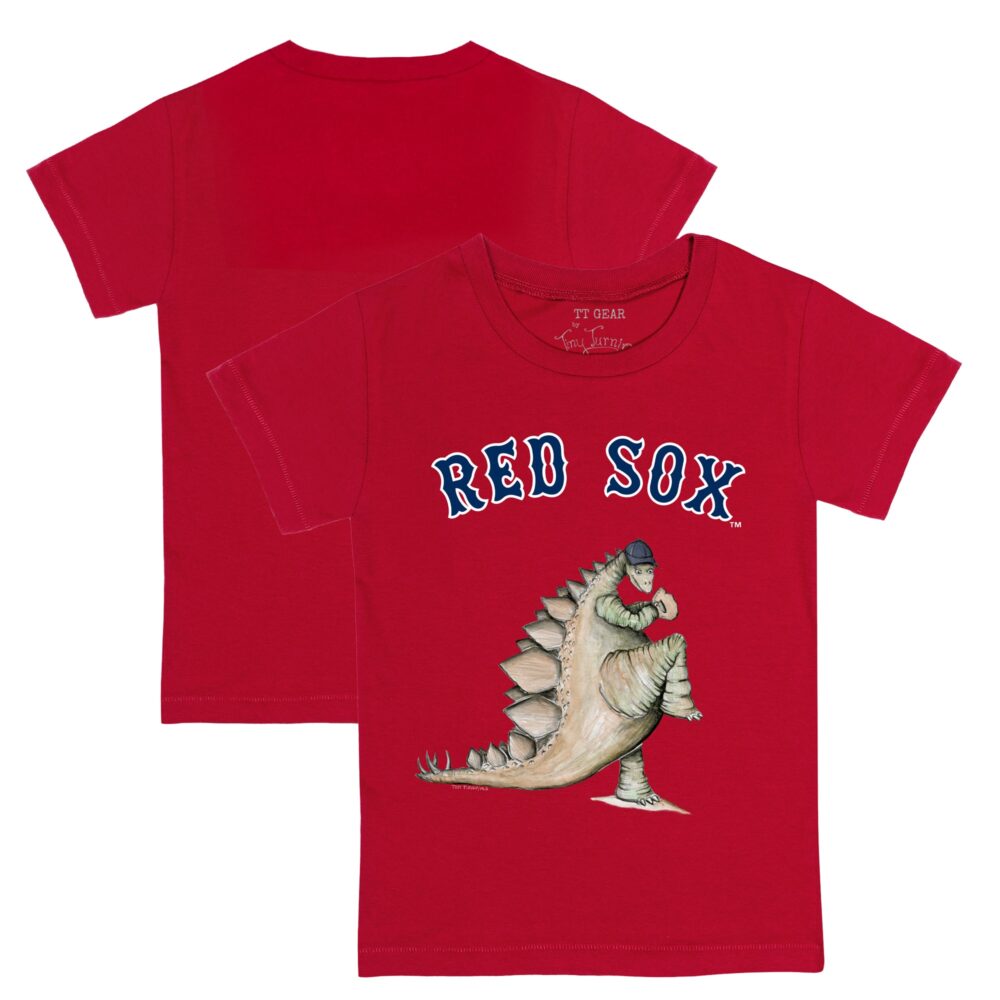 Youth Boston Red Sox Tiny Turnip Red Stega T-Shirt