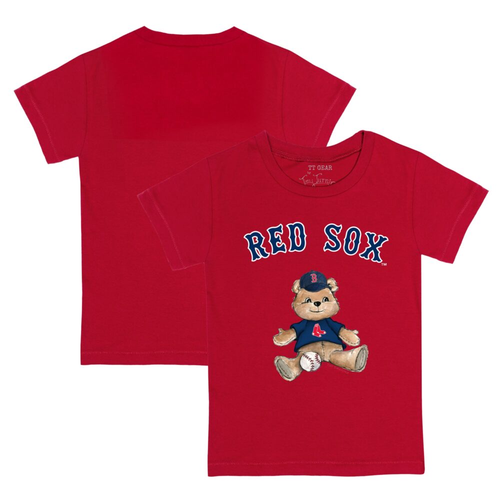 Youth Boston Red Sox Tiny Turnip Red Teddy Boy T-Shirt