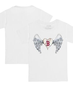 Youth Boston Red Sox Tiny Turnip White Angel Wings T-Shirt