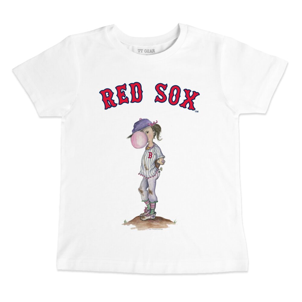 Youth Boston Red Sox Tiny Turnip White Bubbles T-Shirt