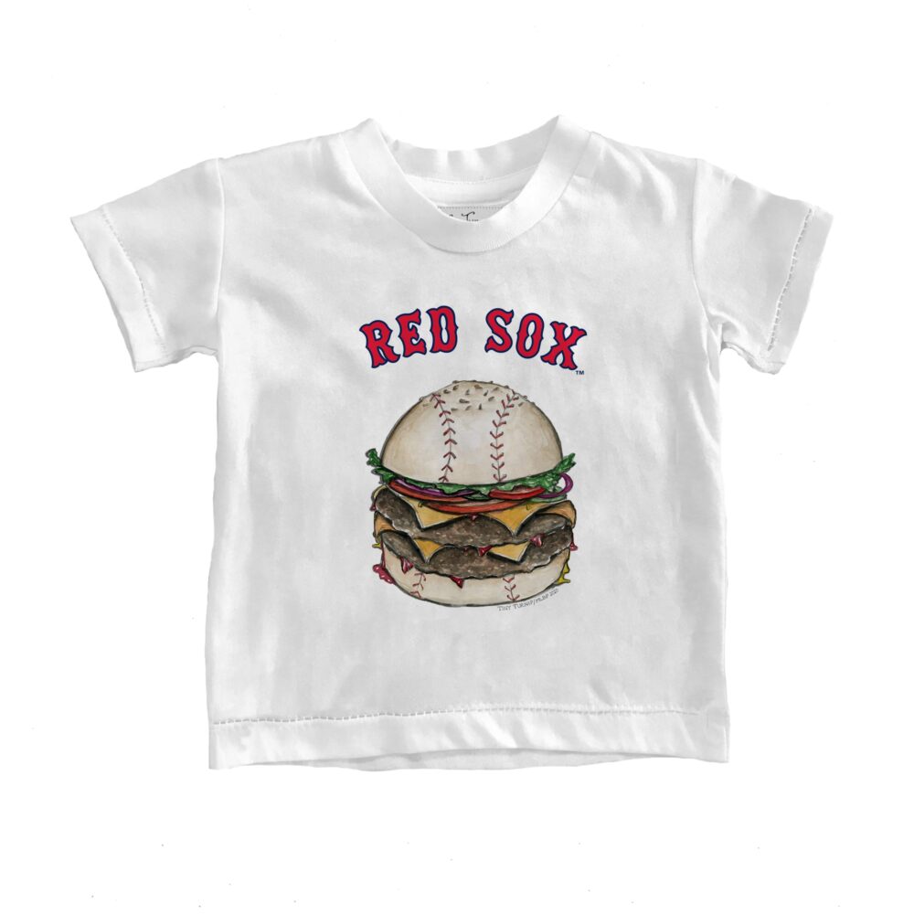 Youth Boston Red Sox Tiny Turnip White Burger T-Shirt