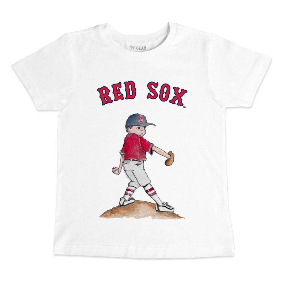 Youth Boston Red Sox Tiny Turnip White Clemente T-Shirt