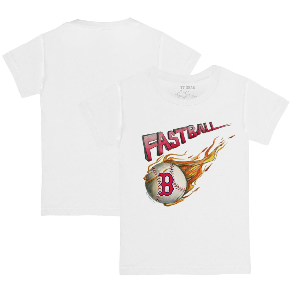 Youth Boston Red Sox Tiny Turnip White Fastball T-Shirt