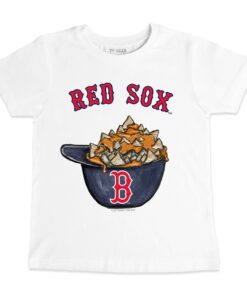 Youth Boston Red Sox Tiny Turnip White Nacho Helmet T-Shirt