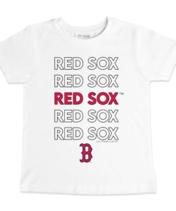 Youth Boston Red Sox Tiny Turnip White Stacked T-Shirt