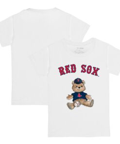 Youth Boston Red Sox Tiny Turnip White Teddy Boy T-Shirt
