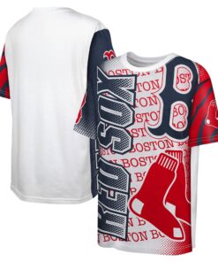 Youth Boston Red Sox White Impact Hit Bold T-Shirt