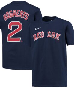 Youth Boston Red Sox Xander Bogaerts Nike Navy Player Name & Number T-Shirt