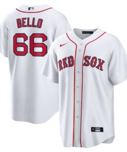 Men's Boston Red Sox Brayan Bello Nike White Home Replica Jersey