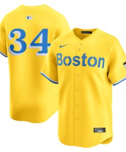 Men's Boston Red Sox David Ortiz Nike Gold City Connect Retired Player Jersey