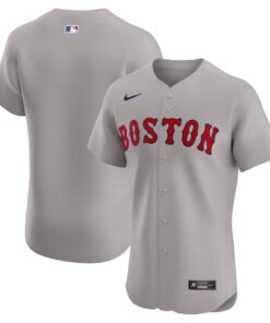 Men's Boston Red Sox Nike Gray Road Elite Jersey