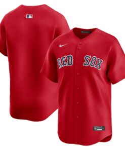 Men's Boston Red Sox Nike Red Alternate Limited Jersey