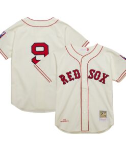 Men's Boston Red Sox Ted Williams Mitchell & Ness Cream Cooperstown Collection 1939 Authentic Jersey