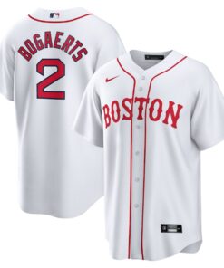 Men's Boston Red Sox Xander Bogaerts Nike White 2021 Patriots' Day Official Replica Player Jersey