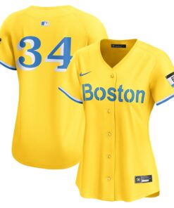 Women's Boston Red Sox David Ortiz Nike Gold City Connect Retired Player Jersey