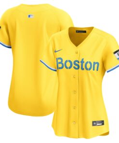 Women's Boston Red Sox Nike Gold City Connect Limited Jersey