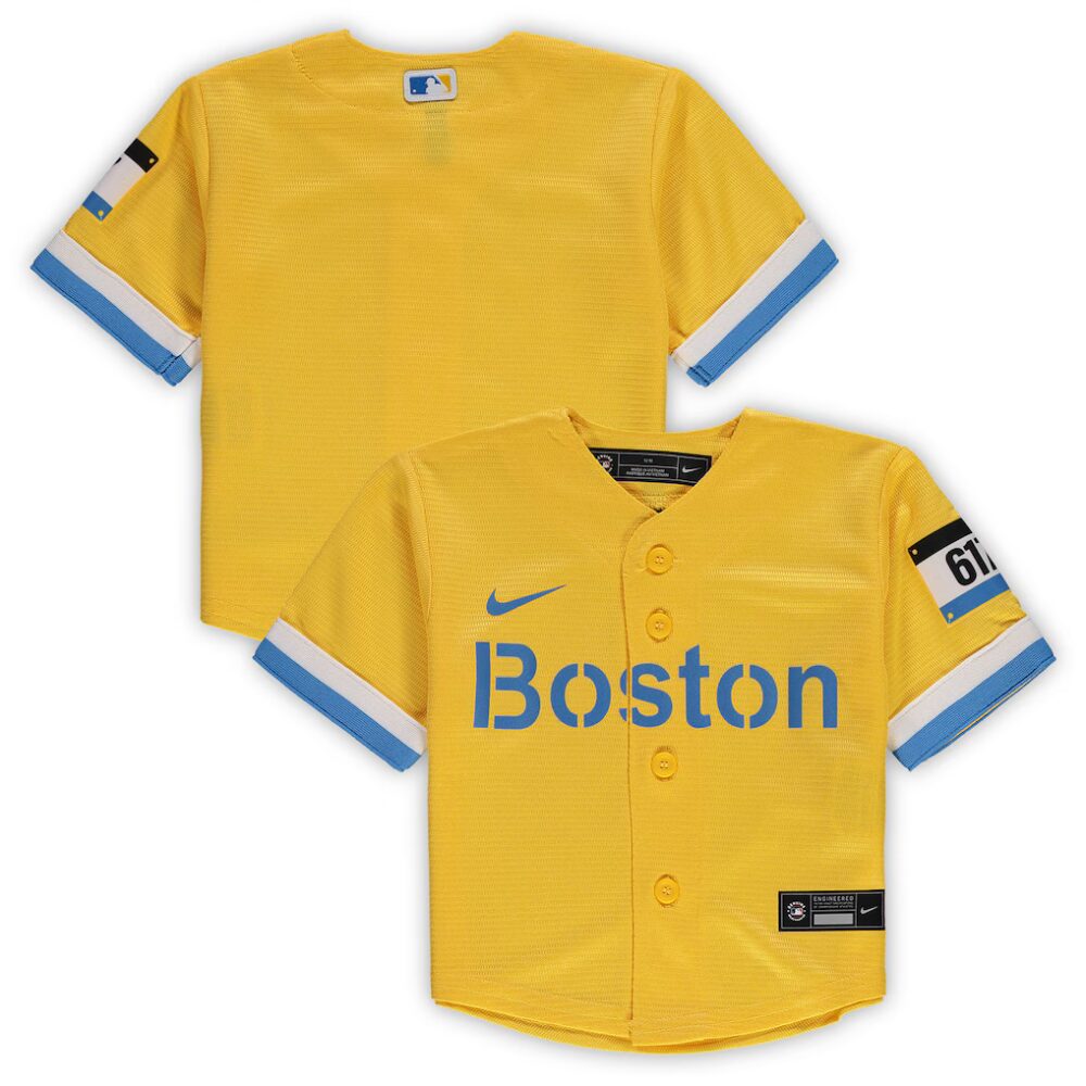 Infant Boston Red Sox Nike Gold MLB City Connect Replica Jersey