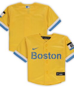 Infant Boston Red Sox Nike Gold MLB City Connect Replica Jersey