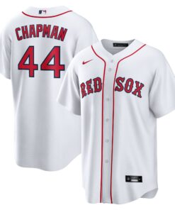 Men's Boston Red Sox Aroldis Chapman Nike White Home Replica Jersey
