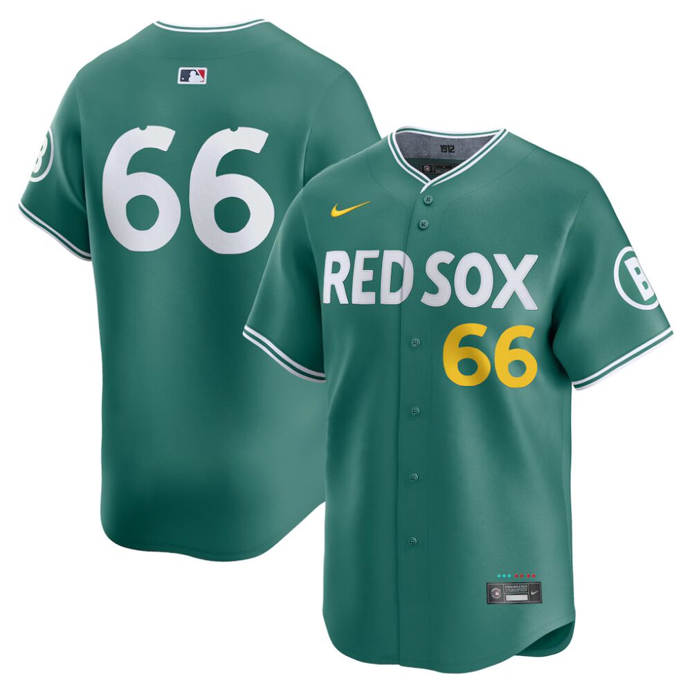 Men's Boston Red Sox Brayan Bello Nike Green 2025 City Connect Limited Player Jersey