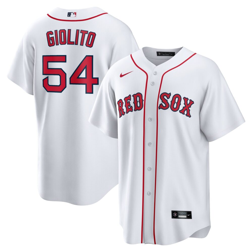 Men's Boston Red Sox Lucas Giolito Nike White Home Replica Jersey