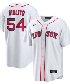 Men's Boston Red Sox Lucas Giolito Nike White Home Replica Jersey