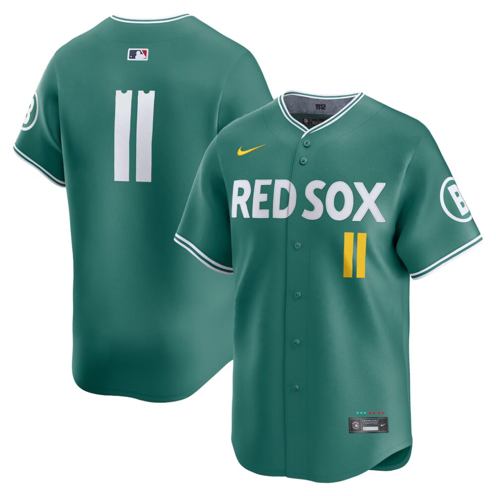 Men's Boston Red Sox Rafael Devers Nike Green 2025 City Connect Limited Player Jersey