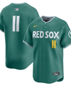 Men's Boston Red Sox Rafael Devers Nike Green 2025 City Connect Limited Player Jersey