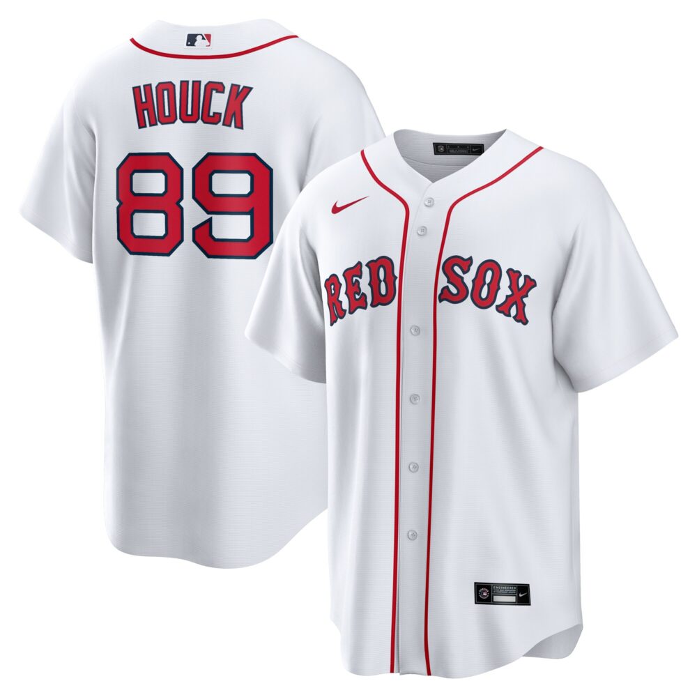 Men's Boston Red Sox Tanner Houck Nike White Home Replica Jersey