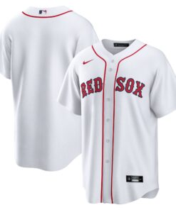 Men's Boston Red Sox Nike White Home Blank Replica Jersey