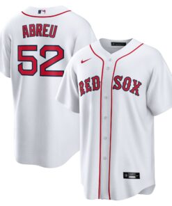 Men's Boston Red Sox Wilyer Abreu Nike White Home Replica Jersey