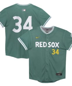 Preschool Boston Red Sox David Ortiz Nike Green 2025 City Connect Limited Retired Player Jersey